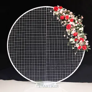 Large Wedding Arch Iron Arch Stand Round Flower Backdrop Frame For Wedding Decoration