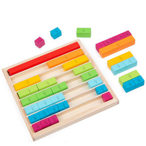Fraction mathématique éducative et bâtons décimaux pour la classe de maternelle préscolaire et l'apprentissage à la maison jouets mathématiques amusants - Product Image 2