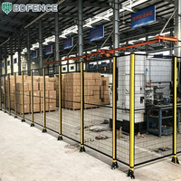 Barrière de sécurité pour robot industriel, clôture modulaire en maille métallique, barrière d'isolation d'atelier, clôture de sécurité périmétrique pour robot