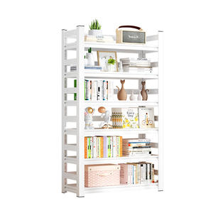 Étagère Iyanen Enon à 5 niveaux, blanc, réglable, design minimaliste, pour salon, bureau à domicile - Product Image 1