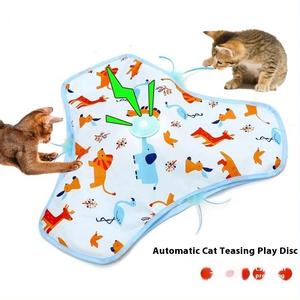 Smart piuma gatto Teaser disco rotante giocattolo elettrico interattivo per gatti - Product Image 2