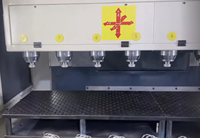 Machine de fraisage et d'ébavurage verticale automatique CNC 6 axes haute efficacité à plusieurs broches pour robinetterie GSK BT40