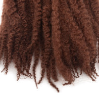 Cheveux tressés Marley Twist crochet longs pré-séparés cheveux afro frisés pour cheveux synthétiques bouclés tressés au crochet
