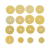 Yellow Flute Leather Pad Set - High - Quality for Woodwind Instrument Sound Hole Repair, Durable & Easy to Install