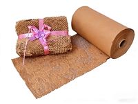 Rouleaux de papier nid d'abeille biodégradable, papier de rembourrage personnalisé pour le rembourrage et la protection des colis lors du transport express