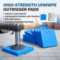 Tapis de grue en UHMWPE résistant à l'usure, patins de support pour stabilisateurs, longue durée de vie, service de découpe sur mesure disponible