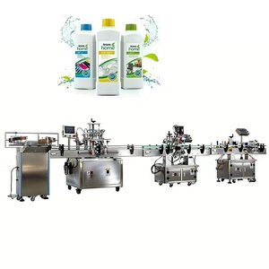 Ligne de production de machines automatiques pour le lavage, le bouchage, le remplissage et l'étiquetage de bouteilles de lait liquide, de yaourt et de boissons, Henan, Chine - Product Image 2