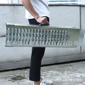 Rampe pliable pour moto Ludaman 170x22cm, plateforme de chargement portable en acier pour véhicules et appareils électriques - Product Image 2