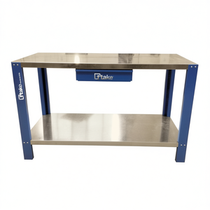 Ttake Compact Workbench Stainless Steel 2 Tier Workshop Table - Product Image 2
