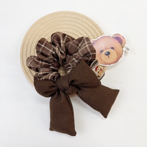 Accessoires pour cheveux en peluche de style nœud mignon personnalisables, très vendus en usine, bandeaux en peluche d'ours en peluche et accessoires pour cheveux pour femmes. - Product Image 5