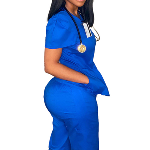 卸売看護スクラブ工場直接プラスサイズ作業ジョガースクラブカスタム快適なスクラブユニフォームセットナース - Product Image 2