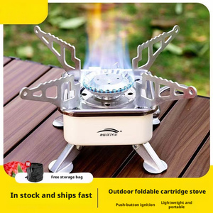 เตาแก๊สพกพา เตาตั้งแคมป์กลางแจ้ง เตาต้มน้ำ เตาชงชา เตาแก๊สสำหรับแคมป์ปิ้ง อุปกรณ์ทำอาหารสำหรับแคมป์ปิ้ง - Product Image 2
