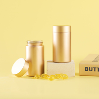 Bouteilles en verre de 150 ml pour emballage de vitamines en gélules de soins personnels, 60 pièces, avec revêtement doré, bocaux alimentaires à parois droites avec couvercle à vis