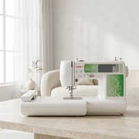 Máquina de Coser y Bordar Eléctrica Automática JK890B, Equipo Doméstico con Numerosos Motivos de Bordado