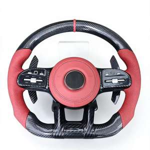 Volant sport en cuir et fibre de carbone pour <span class=keywords><strong>Mercedes</strong></span> Benz Classe S W221 W222 W246 C217 W205 X117 C117 pour AMG - Product Image 2