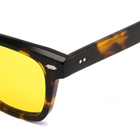 Lunettes anti-lumière bleue orange, monture en acétate TT8037S, anti-lumière bleue, anti-UV400 pour ordinateur, pour hommes et femmes