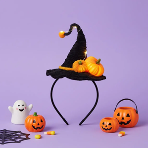 Pafu Serre-tête d'Halloween, Accessoires de Déguisement et Décoration pour Fête, Motifs Araignée, <span class=keywords><strong>Citrouille</strong></span>, Chapeau de Sorcière, Fantôme, Main de Squelette - Product Image 2