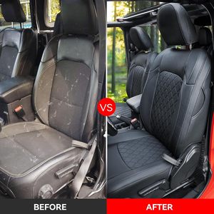 Fundas de Asiento de Cuero para Coche para <span class=keywords><strong>Jeep</strong></span> Wrangler JL & Unlimited 2018-2024, Accesorios de Protección - Product Image 3