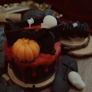 Bougies parfumées d'Halloween Citrouille Fantôme Chauve-Souris Crâne Design Décoration de Fête Créative Cadeau Souvenir - Product Image 6