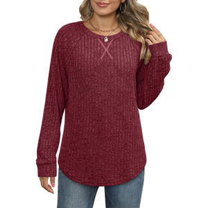 Women's Eco-Friendly Long Sleeve Tunic Top Slimming Blouse Shirt for Spring Fall Factory Wholesale Skin-Friendly <strong>Thermal</strong> Summer - Product Image 5