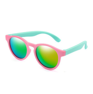 Gafas de Sol Redondas de Silicona de Moda con Logotipo Personalizado, Gafas de Sol para Niños y Niñas con Protección UV400, Gafas de Sol Polarizadas Coloridas para Niños - Product Image 5