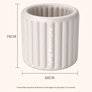 <span class=keywords><strong>Baignoire</strong></span> gonflable en PVC Zhanxing pour usage domestique, sans couvercle, pliable, portable, écologique, durable, pour adultes, bain d'hiver - Product Image 3