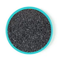 La resina plastica HDPE di colore nero estruso ricicla i granuli di plastica HDPE