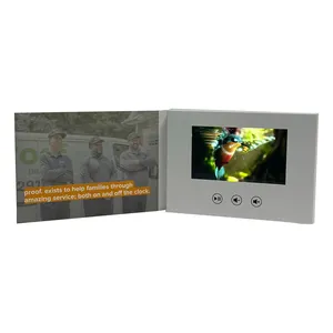 Chinese Homemade Digital Lcd Video Brochure Card Suppliers Electronic Video Greeting Card A6 4.3 Inch Ips Screen Video Brochure