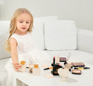 ITTL Ensemble de jouets de <span class=keywords><strong>maquillage</strong></span> en plastique pour enfants Simulation Bijoux Rouge à lèvres Dressing Cosmétiques Cadeau pour filles Emballé Boîte de couleur ST0597948X - Product Image 5