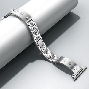 Banda de metal de diamante de lujo para mujeres correas de reloj inteligente que se ajustan a <span class=keywords><strong>Apple</strong></span> Watch Ultra 49mm <span class=keywords><strong>Iwatch</strong></span> 38mm 40mm 42mm - Product Image 6