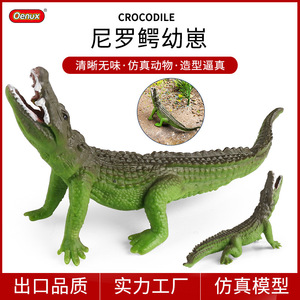 yxs Simulation kognitives, solides Krokodilmodell, Niljunges, Kaiserkrokodil, Chinesischer Alligator, Wildschwein, <span class=keywords><strong>c</strong></span> - Product Image 1