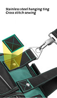 Grand sac multifonctionnel à outils en toile Oxford épaissie Sac de rangement pour l'entretien
