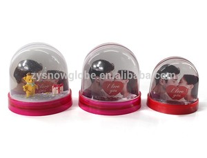 Tùy chỉnh nhựa ảnh quả cầu tuyết lưu niệm ảnh snowglobe - Product Image 5
