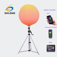 Éclairage d'événement Airstar Crystal RGB CCT, manuel et télécommandé, 1000W LED, pour décoration de fête, éclairage de ballons, intensité réglable à distance