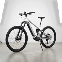 Vélo de montagne électrique à suspension intégrale, moteur central, 12 vitesses, cadre Enduro AL6061-T6, batterie lithium 48V 500W