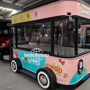 Chariot à pizza compact au feu de bois en acier inoxydable Stations de garniture artisanales techniques de cuisson en 60 secondes Service de crème glacée pour snacks - Product Image 1