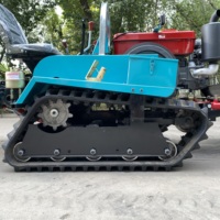 Motoculteur rotatif agricole sur chenilles à moteur diesel Wangong de Chine avec boîte de vitesses et moteur - Mini motoculteur rotatif