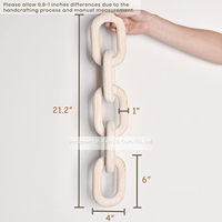 Taotai ai — grande chaîne en bois de pin, nœuds de maillons, objet décoratif, Table basse, maison, en marbre Cool, décoration d'intérieur