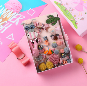 Nhà Máy Trực Tiếp Bán 24 cái/hộp Bé Mũ Nón Bow Clip Trẻ Em Kẹp Tóc Cô Gái Tóc Phụ Kiện Bộ Quà Tặng - Product Image 3