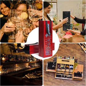 Cross-border Wholesale Eco-Friendly <b>Red</b> Wine Packaging Non-woven <b>Bags</b> with Laser Film Customized Logo & <b>Gift</b> <b>Bags</b> Custom Packing - Product Image 6