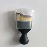 Pinceau de maquillage Saiyii en forme de S, pour fond de teint, marque privée, synthétique doux, mini pinceau unique pour fond de teint liquide et poudre