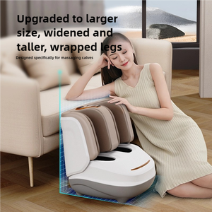 Masajeador de pies negro con rodillo inteligente Shiatsu de nuevo diseño <span class=keywords><strong>2025</strong></span> con compresión de aire eléctrica y masajeador de piernas y pies con vibración - Product Image 6