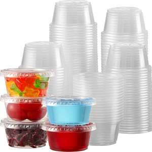 Gobelets en plastique jetables HLuti Bollli B2B pour fruits et gâteaux ronds Vente à chaud sur Amazon 1oz Portion Cup - Product Image 4