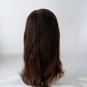 Postizo de Cabello con Encaje Francés Baisite, Frente Decolorado y Base de PU para <span class=keywords><strong>Mujer</strong></span>, Venta al por Mayor, Cabello Q6 # 3 - Product Image 2