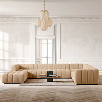 High-End-Innen möbel New Style U-Form Couch Dickes Luxus-Sofa Stoff Modulares Wohnzimmer Sofa