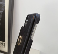 Étui en cuir PU magnétique avec fentes pour cartes, anneau métallique, béquille et sangle réglable pour iPhone 17 16 15 Pro Max – Accessoire de mode