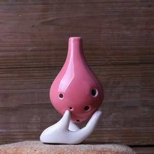 Ocarina en céramique à 6 trous, tonalité Do alto, avec accordage standardisé, instrument de musique ethnique, idéale pour les magasins de musique et les cours de loisirs - Product Image 5