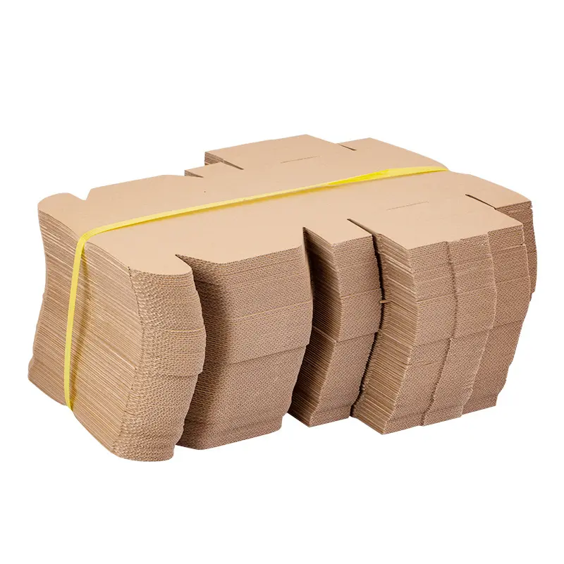 Custom Logo Printing Folding Recycled Mailing kraft Brown Paper Carton Packaging Craft Shipping Mailer Boxes For Clothing