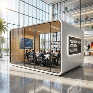 Pavillon Acoustique pour Salle de Conférence, Salle de Réunion Modulaire Préfabriquée, Bureau Modulaire, Grande Cabine Insonorisée pour 10 Personnes, BIFMA - Product Image 3