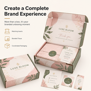 กล่องกระดาษลูกฟูกเคลือบฟอยล์ร้อนแบบพรีเมียม SHINY พร้อมสติกเกอร์ไดคัทสำหรับบรรจุภัณฑ์เครื่องสำอางสุดหรู - Product Image 4